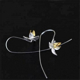 Cute-Blooming-Flower-Drop-sterling-silver-earring (4)